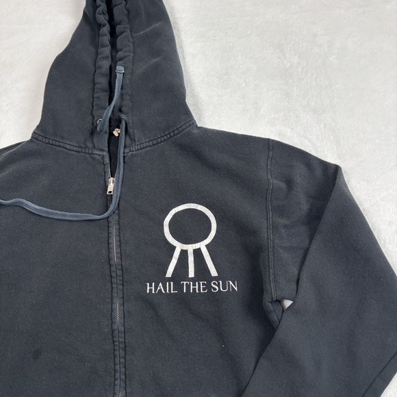 Y2K Hail The‎ Sun Dreamcatcher Black Full Zip LS Hoodie Women's S/M - Picture 3 of 9